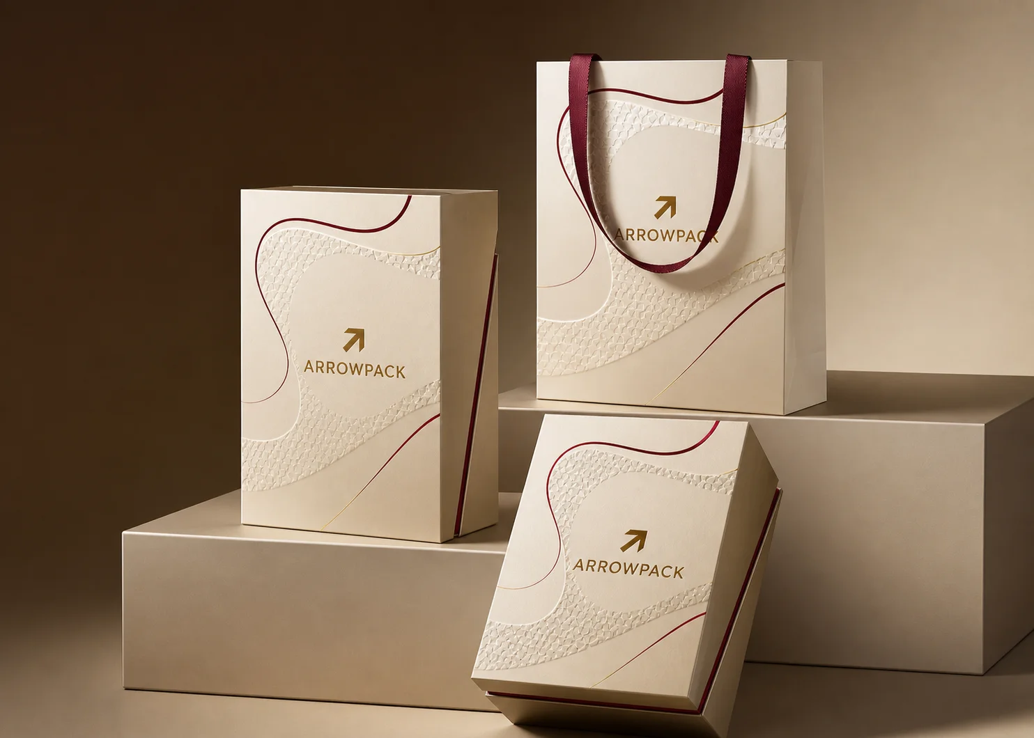 Hand-finishing of luxury Arrowpack packaging