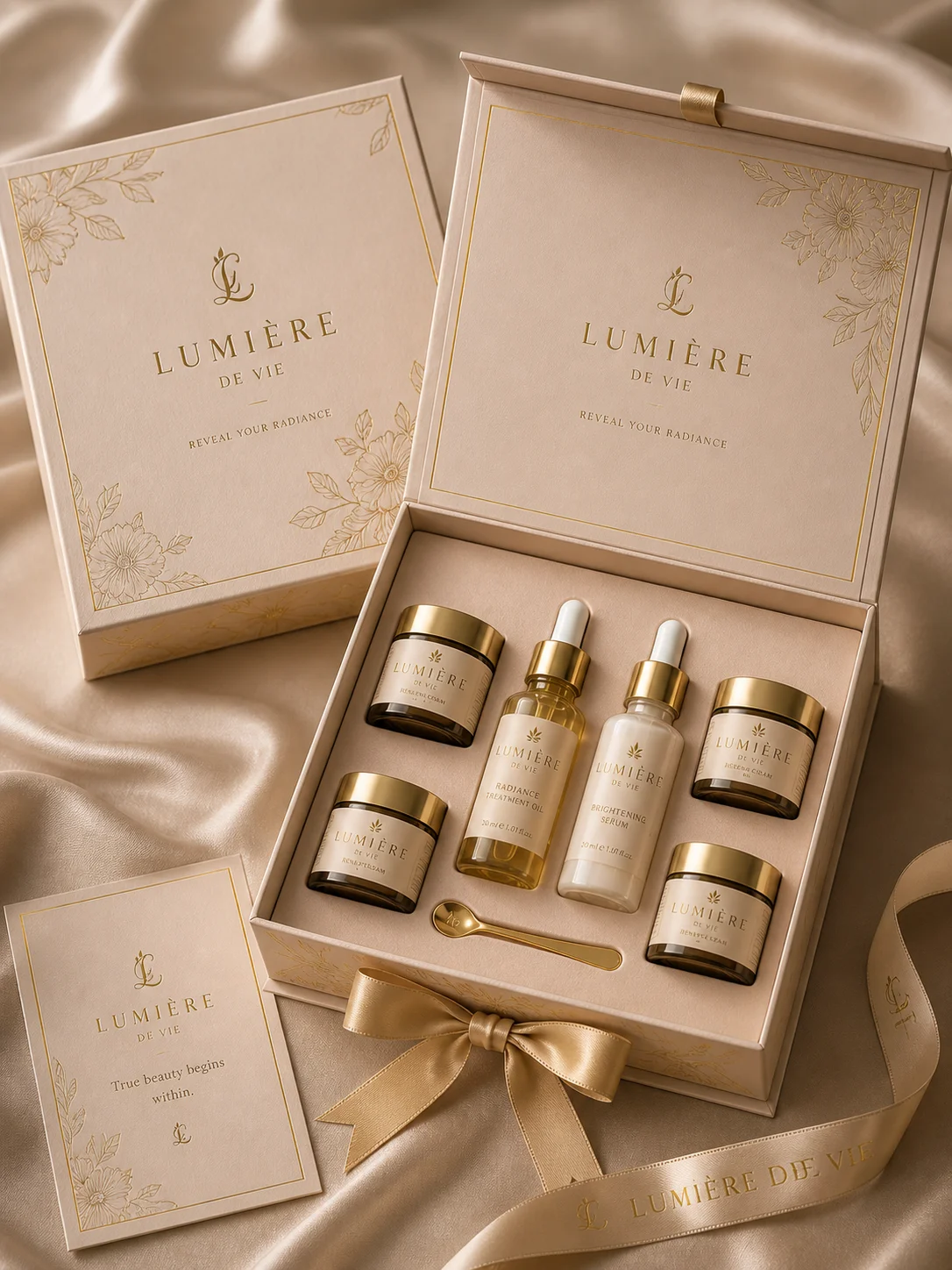 Elegant packaging for cosmetics and beauty brands