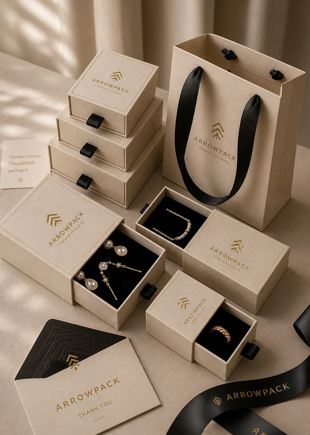 Premium packaging for jewelry and watches