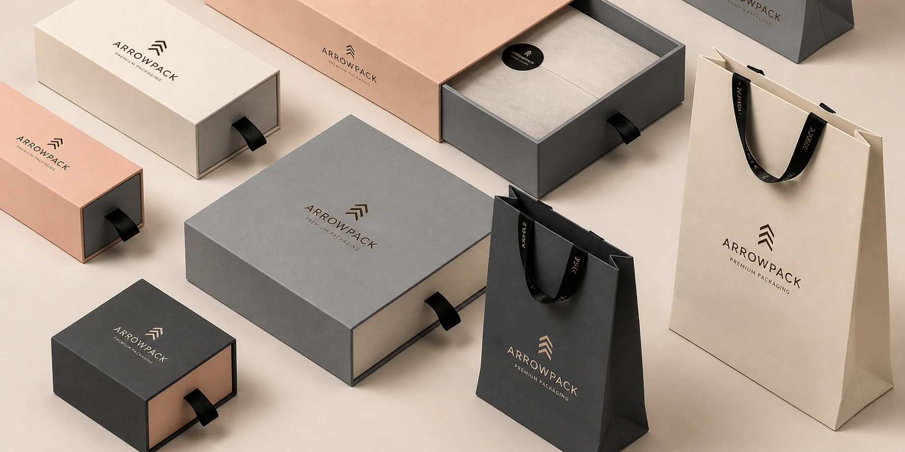 Arrowpack luxury packaging gallery feature